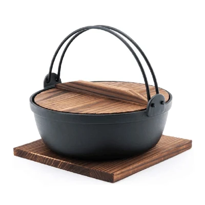 Japanese Metal Iron Stew Pot Tonkatsu Cast Iron Sukiyaki